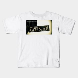 College Street, Chinatown, Los Angeles, California by Mistah Wilson Kids T-Shirt